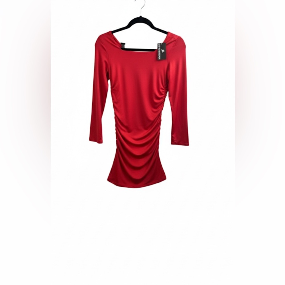 NWT Elegant Mini Red Long Sleeve Dress by Devoropa